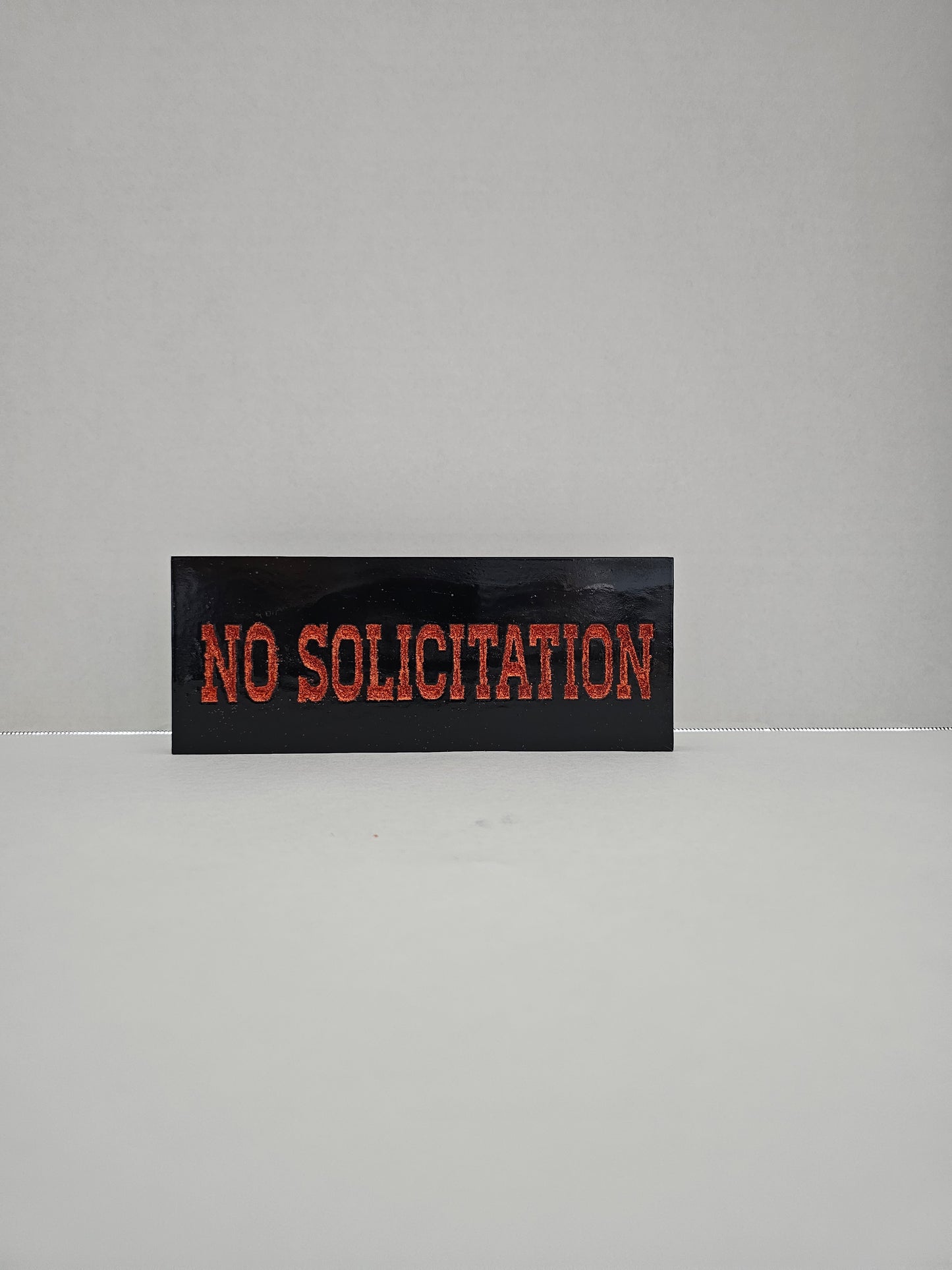 Halloween Orange No Solicitation sign