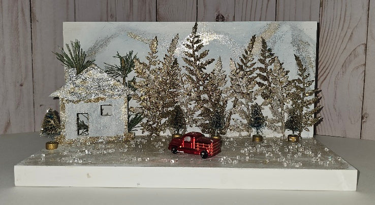 Winter Cottage Display